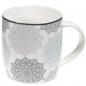 Preview: 1 BOX Tee-Tasse mit Sieb, Mandala grau